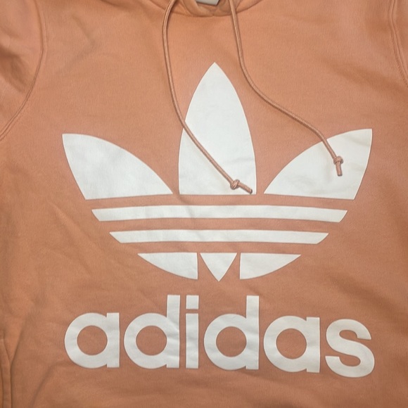 Women’s pink Adidas hooded sweatshirt. - Picture 2 of 4